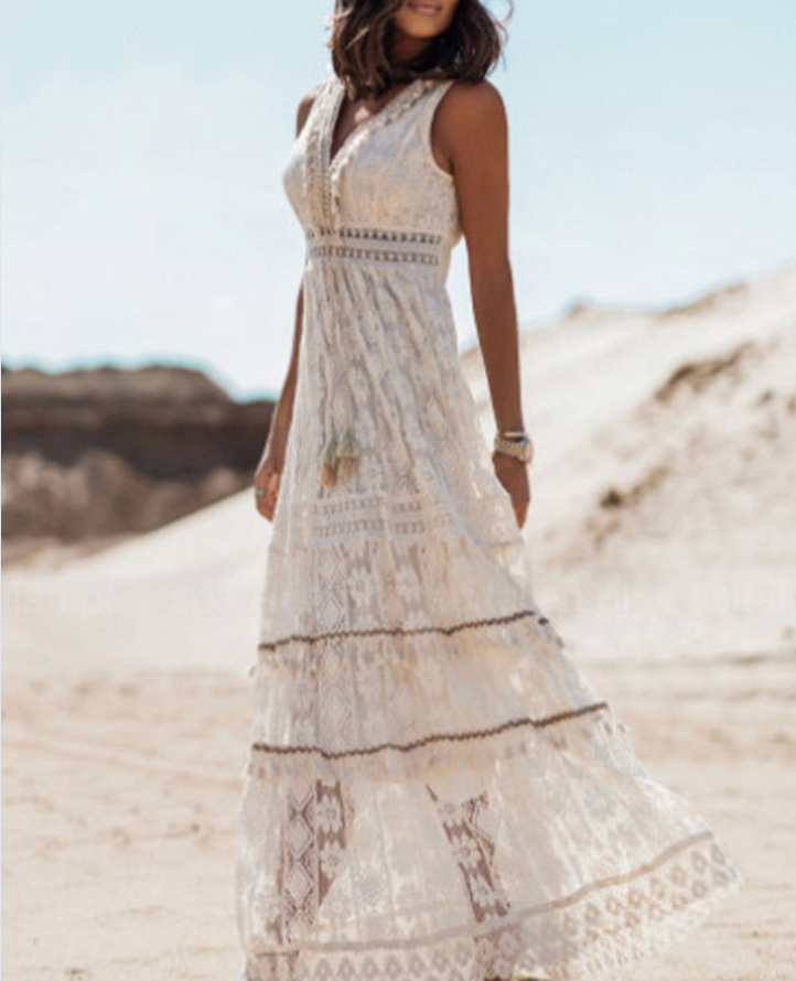 Elegant boho-style dress