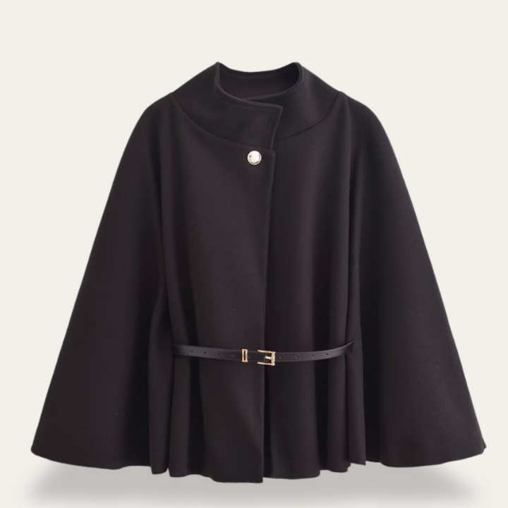 Stylish Wool Cape Coat for Women