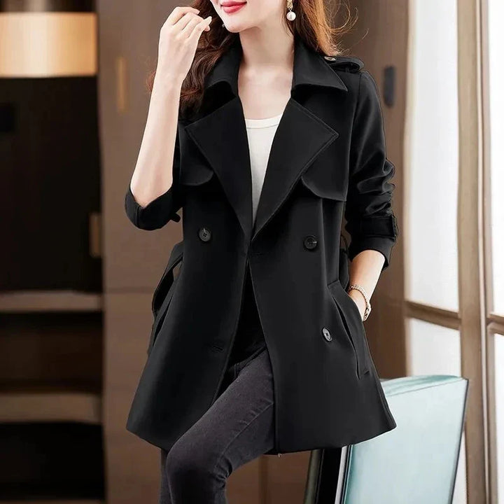 Black Trench Coat Women – Stylish Layer for Transitional Weather