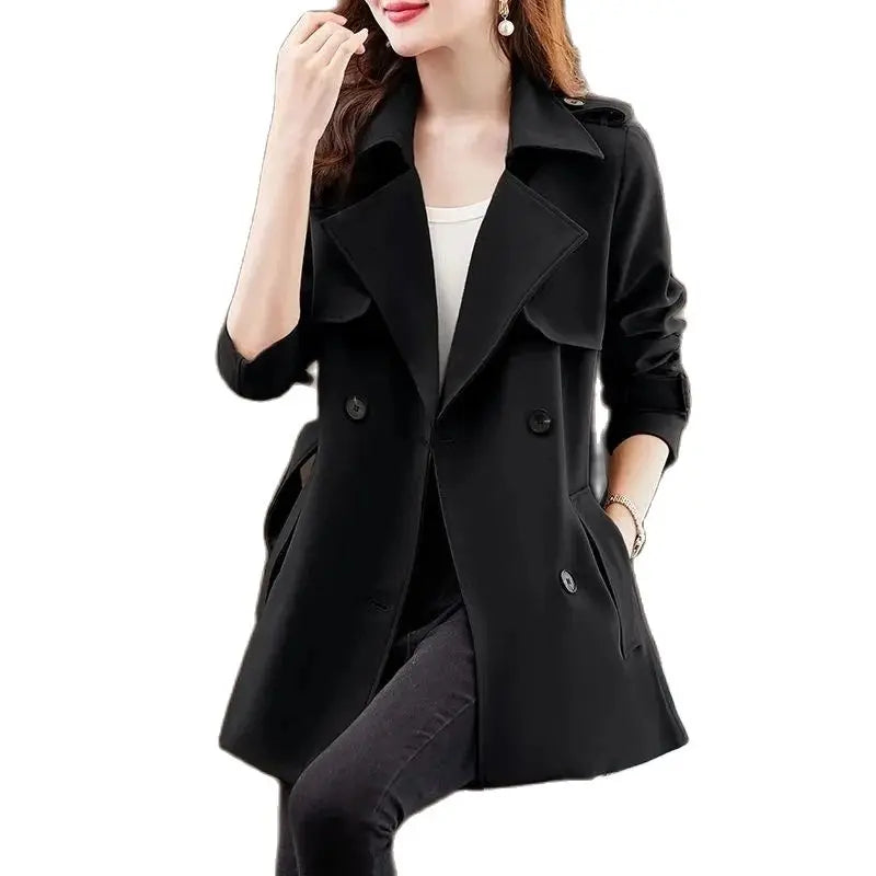 Black Trench Coat Women – Stylish Layer for Transitional Weather