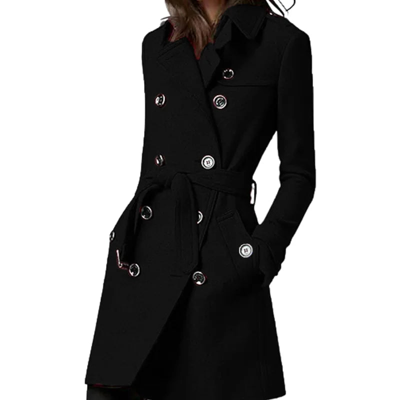 Trench Coat – Stylish Double Breasted Design for Casual Streetwear