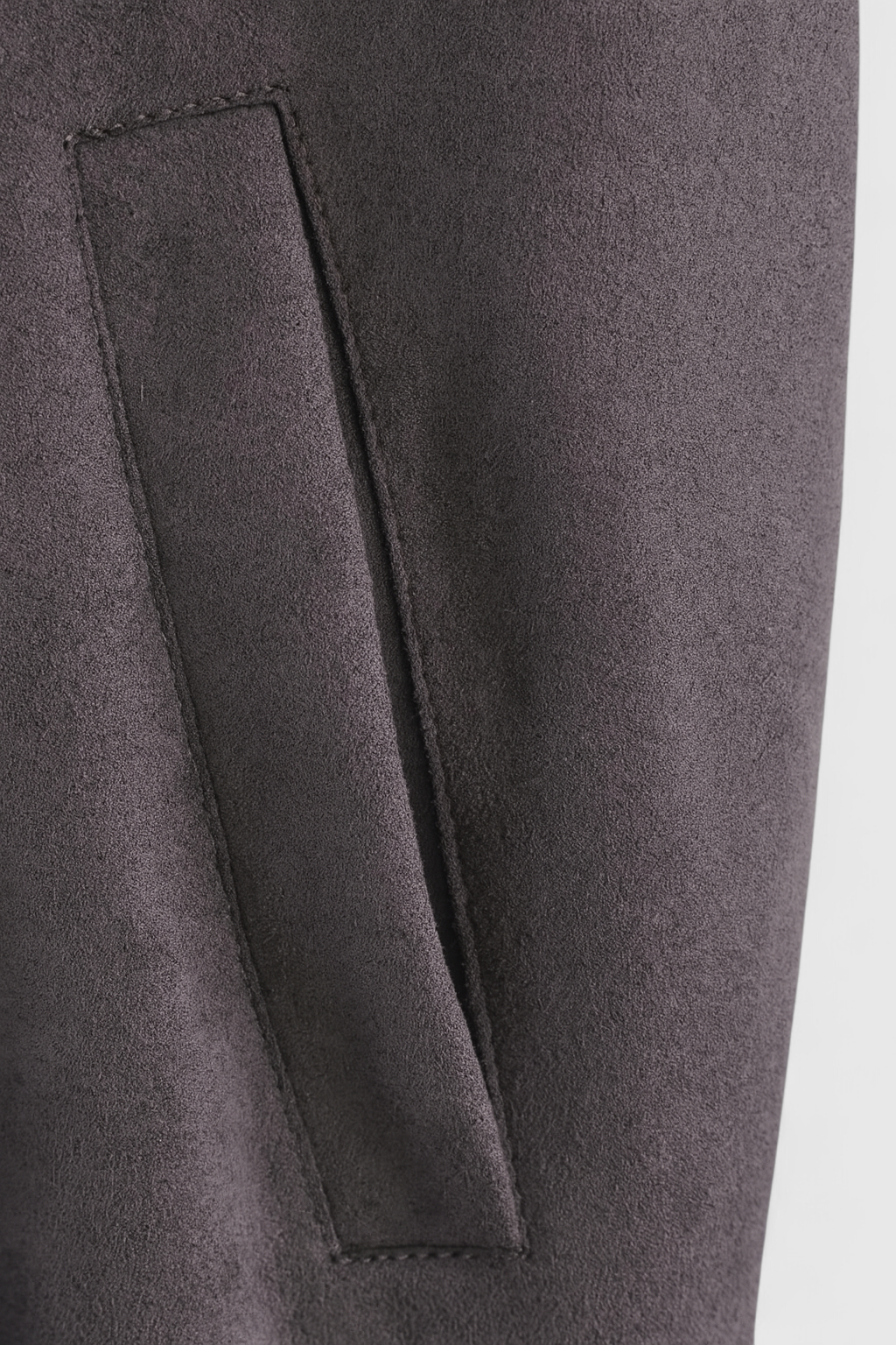 Trendy Dark Grey Bomber Jacket with Stand Collar