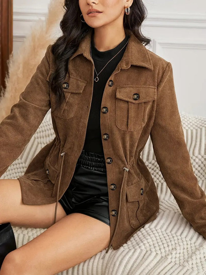 Women's Brown Corduroy Jacket