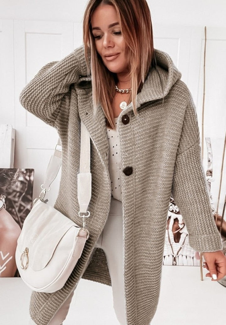 Women's Hooded Oversized Cardigan