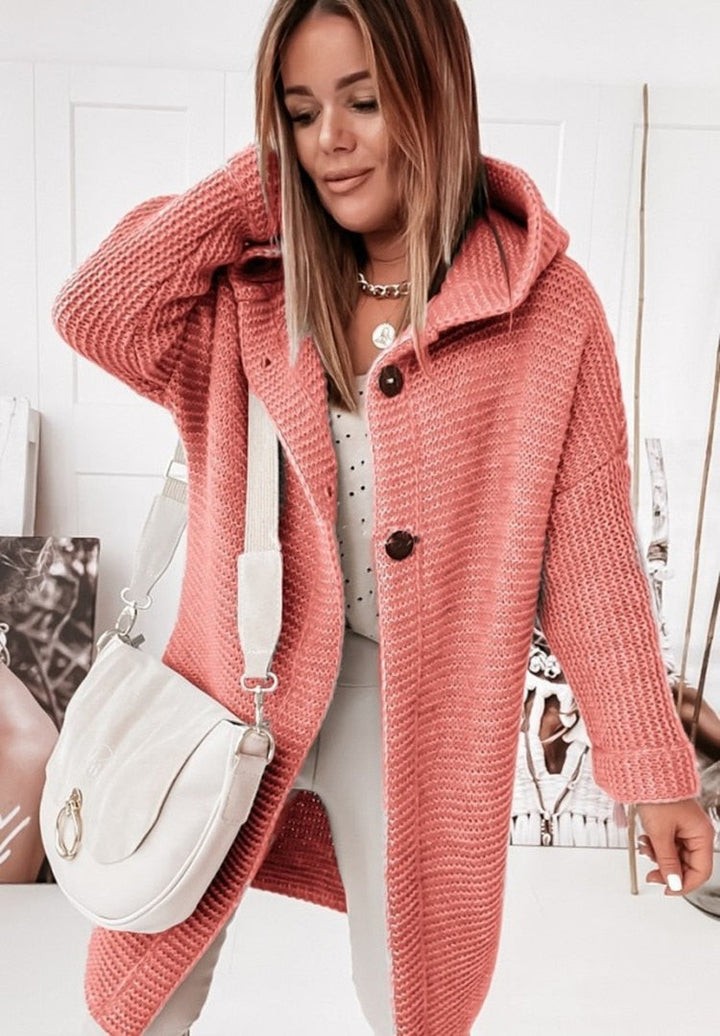 Women's Hooded Oversized Cardigan