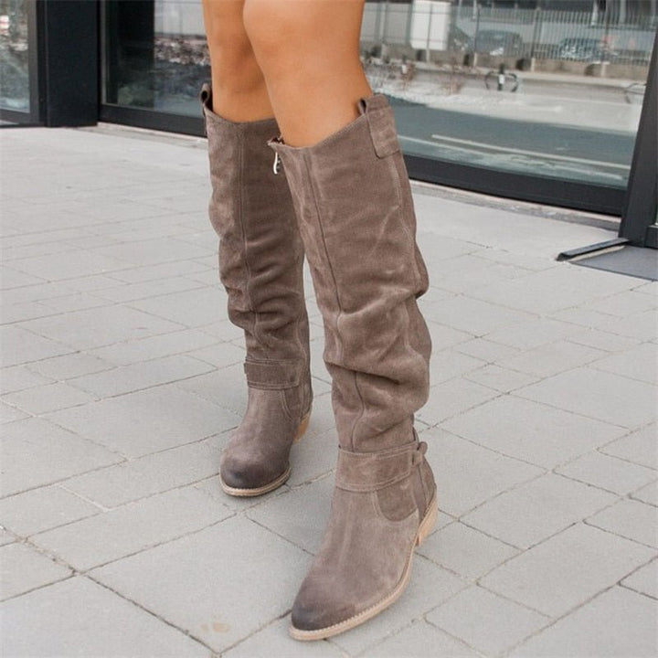 Women's Versatile Flat Knee High Boots