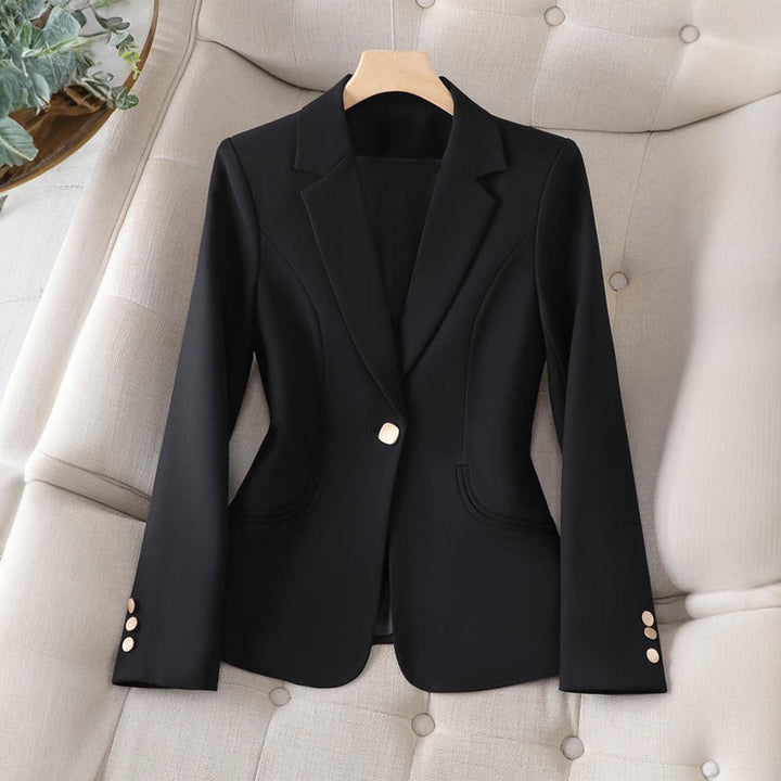 Lapel Collar Slim Fit Blazer for Women