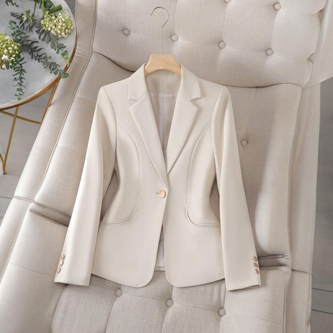 Lapel Collar Slim Fit Blazer for Women