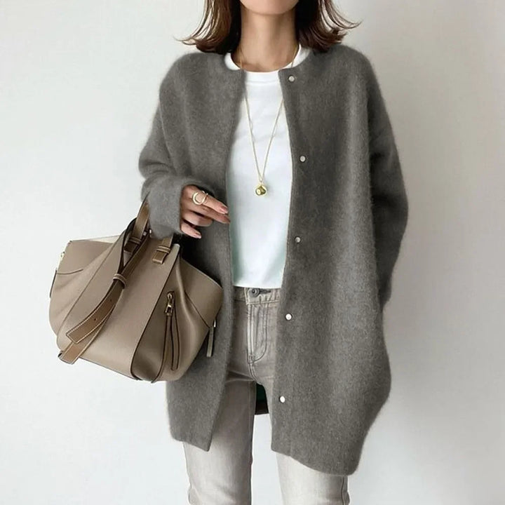 Women's Loose Fit Knitted Cardigan Jacket