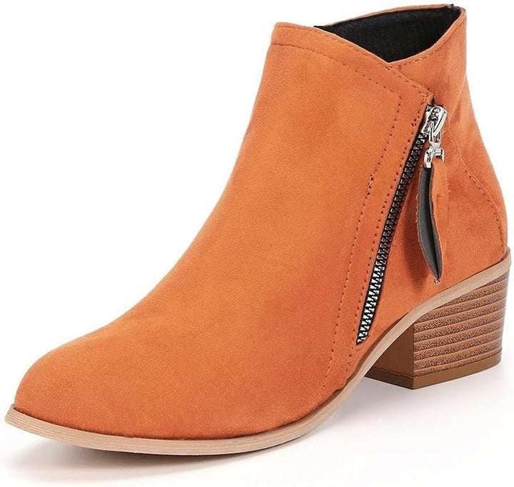 Women's Short Suede Ankle Boots