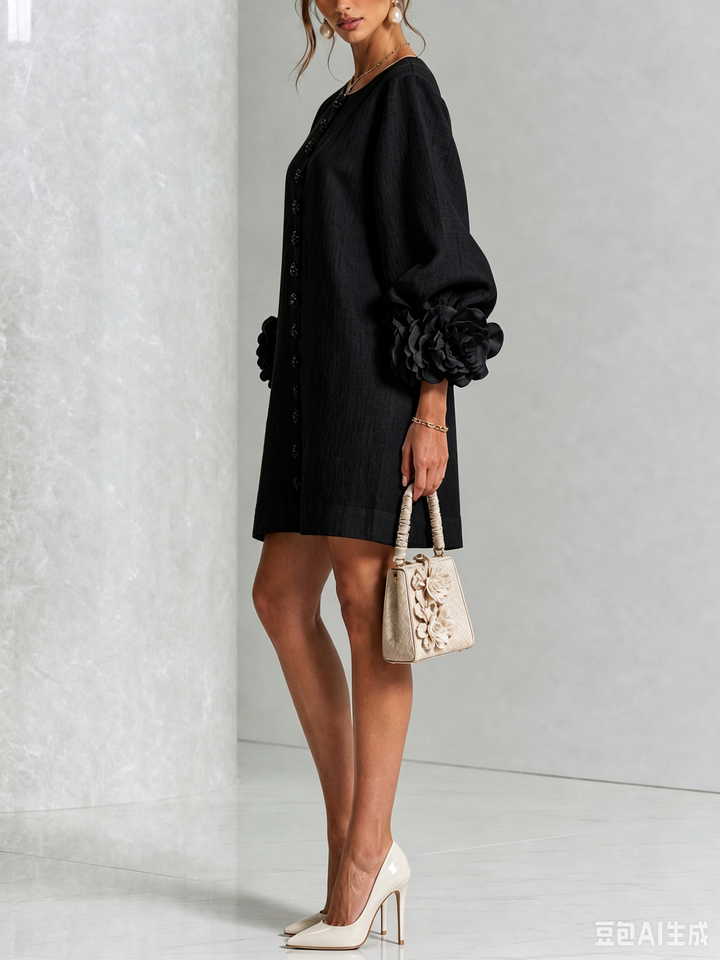 Effortless elegance with a sculptural shift dress