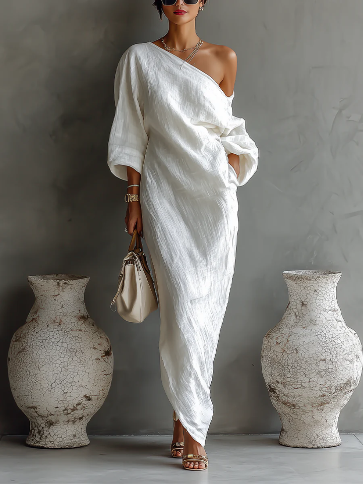 Elise™ | Asymmetrical and Elegant Maxi Dress
