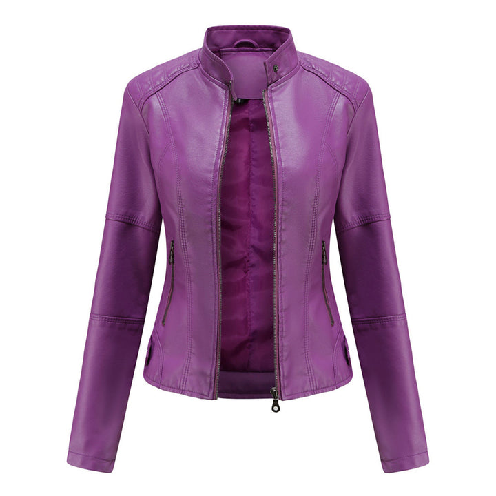 Women's Sleek Modern Tailored Jacket — Structured Long-Sleeve Lapel Blazer Coat