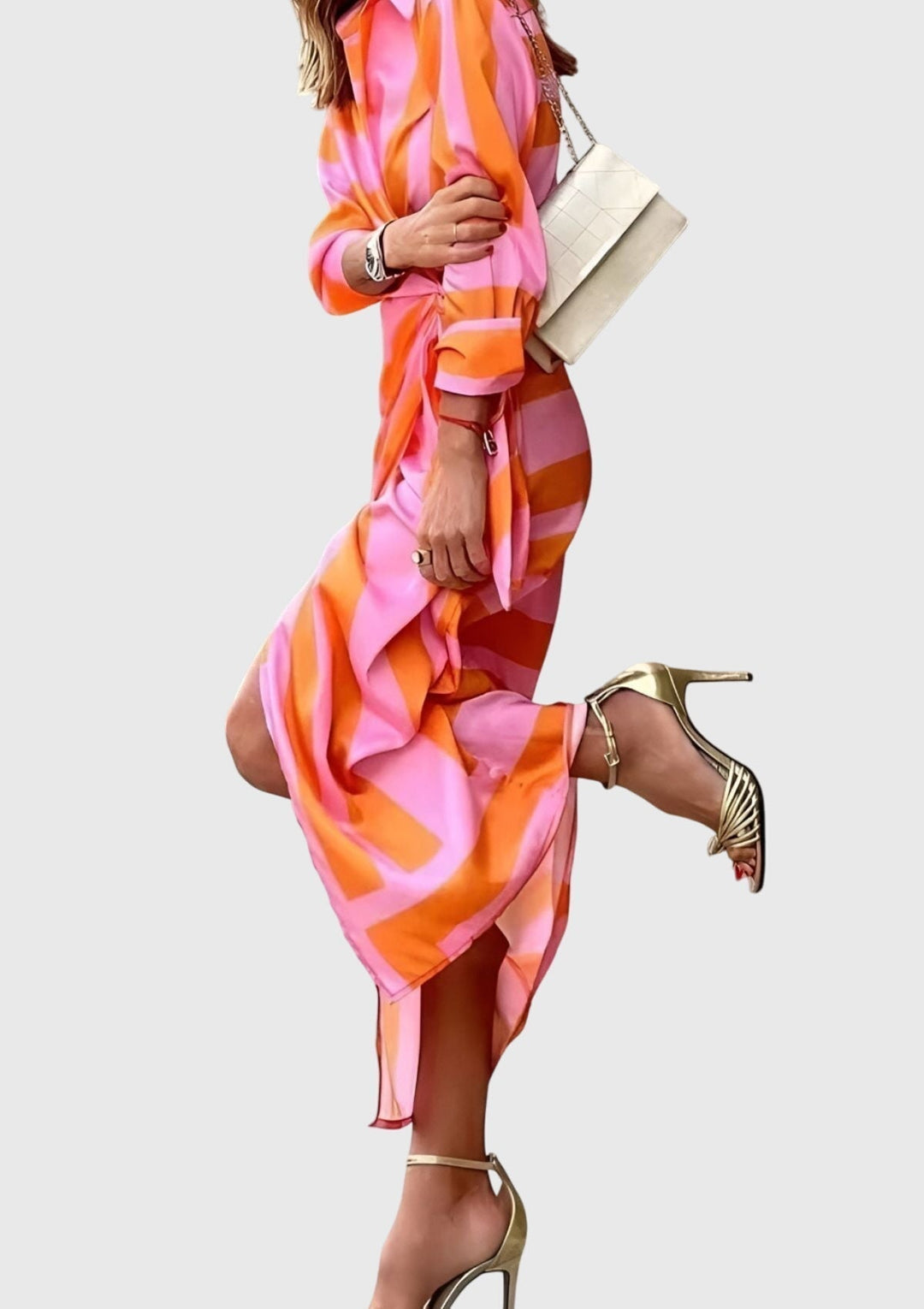 EVERLY | Elegant dress with print