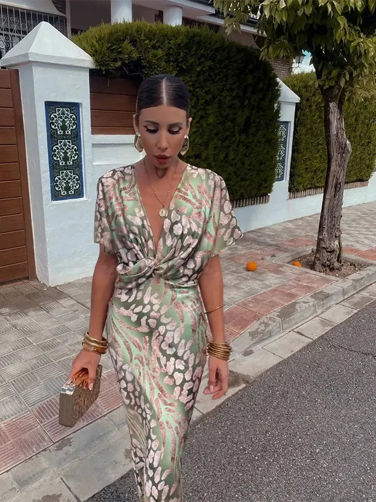 Claire | Midi Dress Copper Color