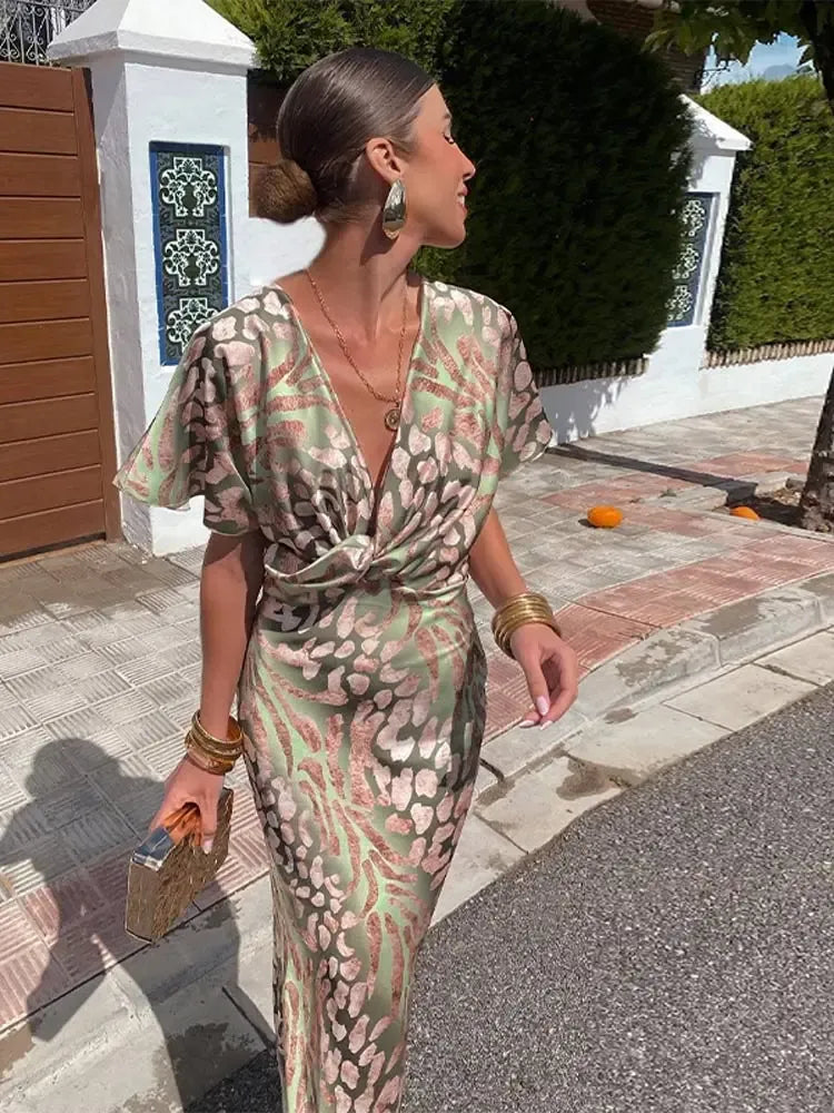 Claire | Midi Dress Copper Color
