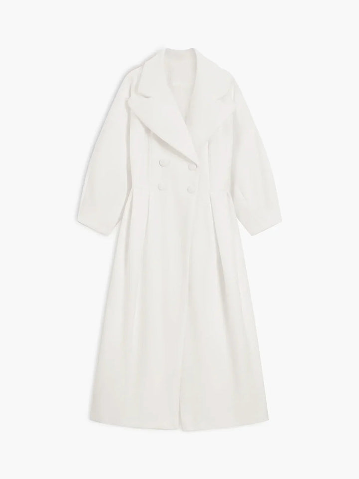 Women's Longline Double-Breasted Tailored Coat